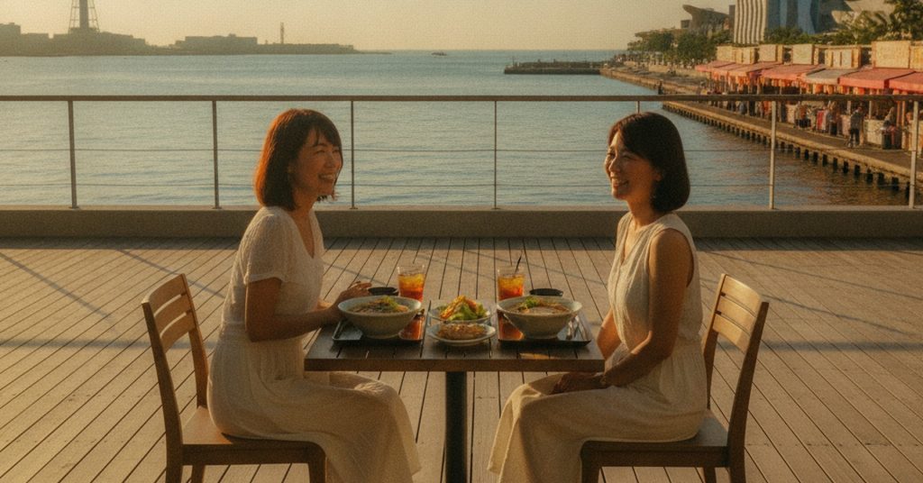 ももち浜で海を眺める贅沢ランチ『YOCATERRACE』オープン