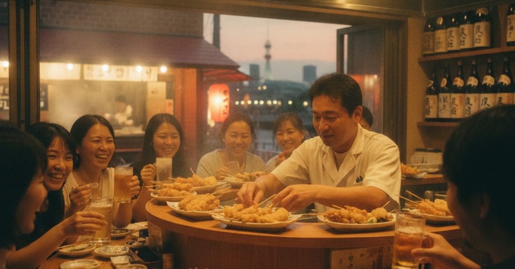 福岡「兼条」、昼から楽しめる串揚げと昼飲みスポットとして人気