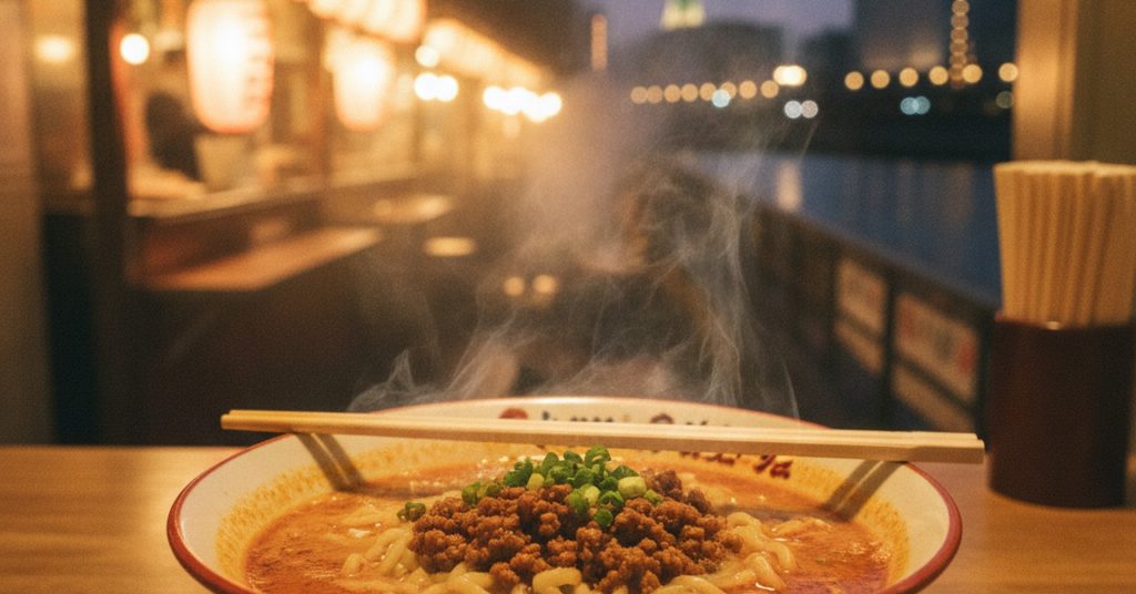 創業40年「しま屋」の担々麺ランチ、博多で1000円