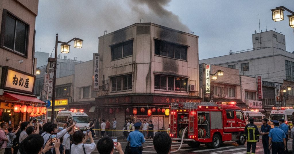 博多駅筑紫口近くで火事、けが人なし