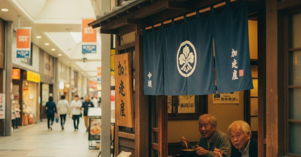 創業71年、天神地下街で愛される出雲そば「加辺屋」