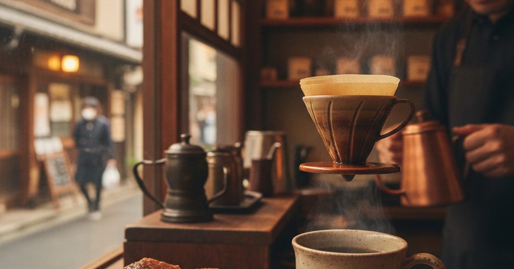 ネルドリップで淹れる一杯に店主のこだわりが光る「珈琲花坂」