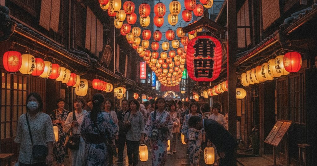 博多区で豪商・謝国明しのぶ 千灯明祭
